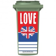 Love Great Britain Wheelie Bin Sticker Panel